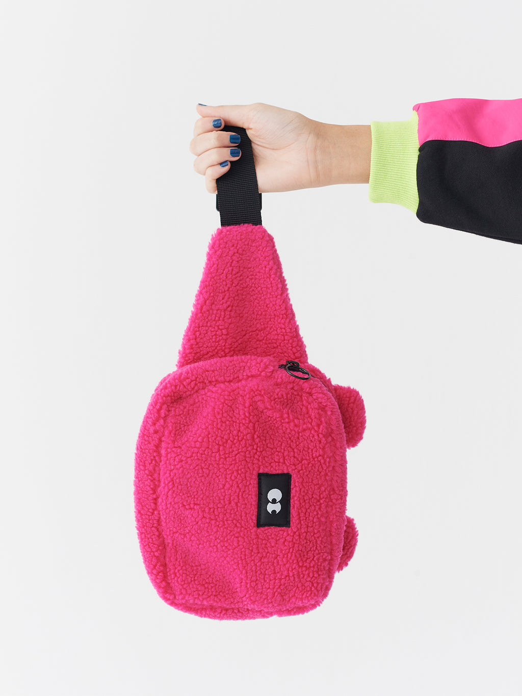 neon pink bum bag