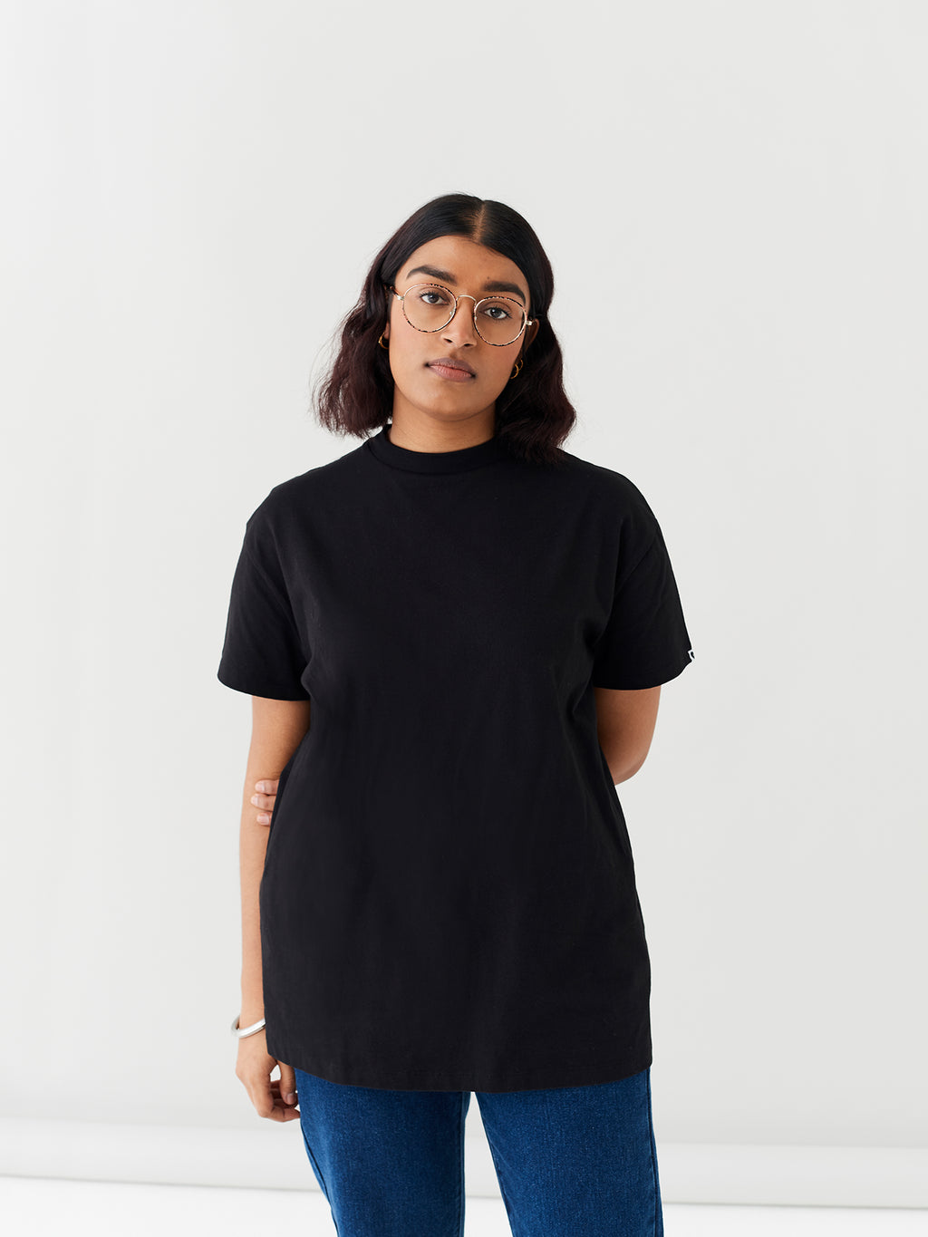 oversized black shirt womens