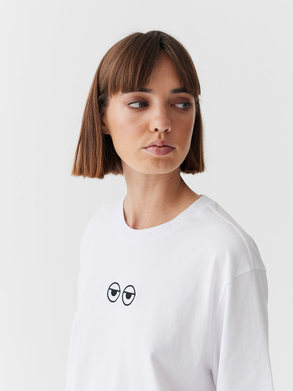 lazy oaf eyes crop sweatshirt