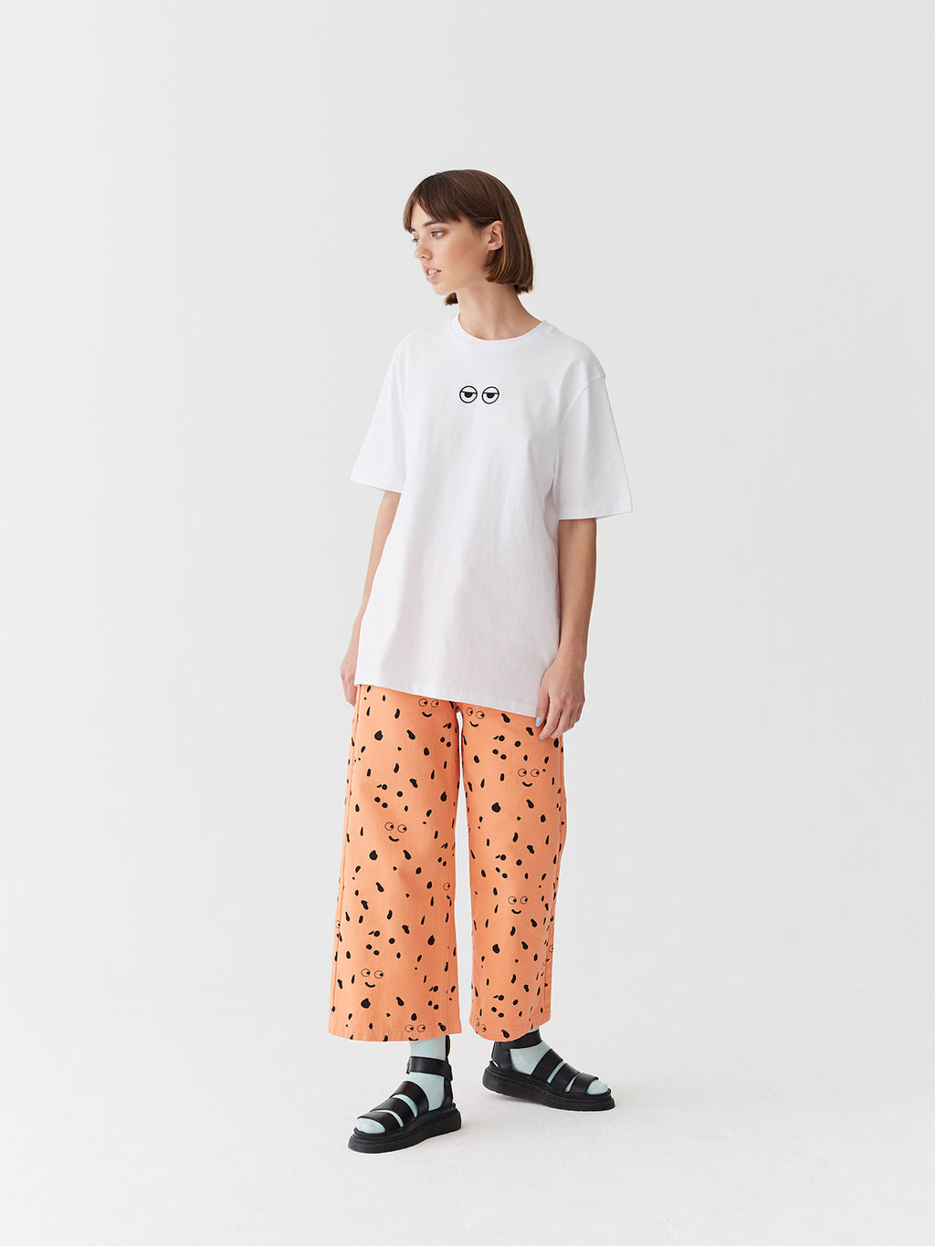 lazy oaf eyes crop sweatshirt