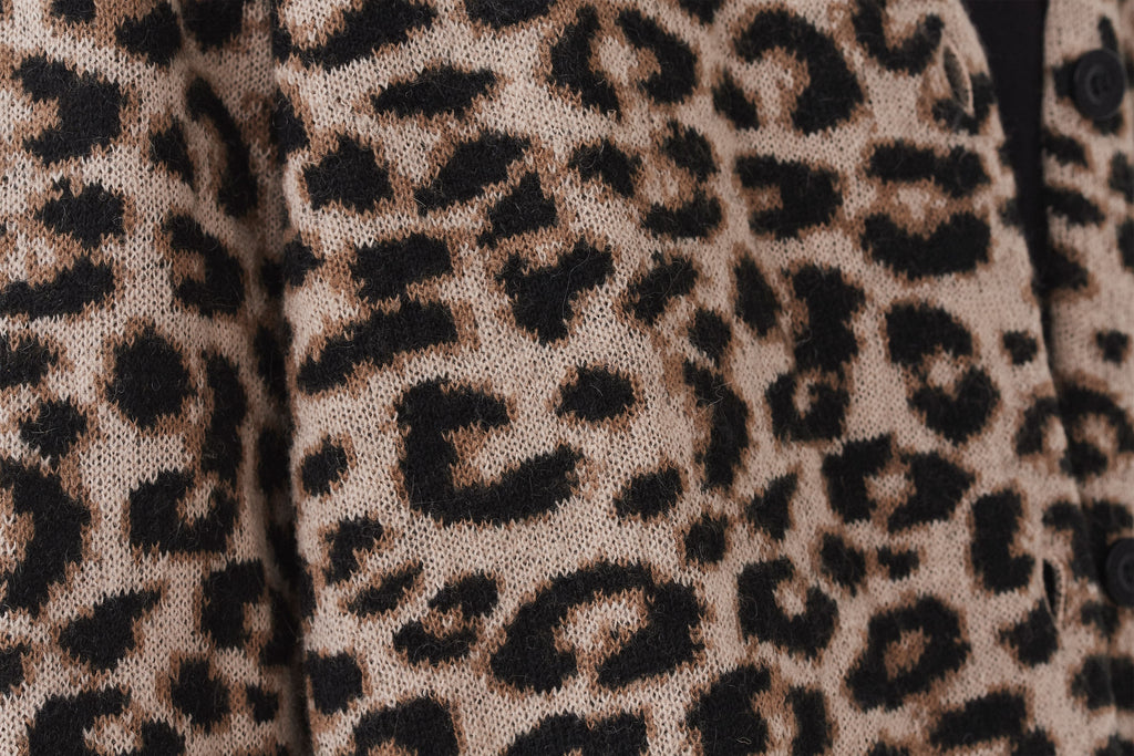 Lazy Oaf Hairy Leopard Cardigan