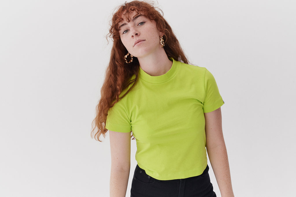 LO Lime Fitted T-shirt – Lazy Oaf