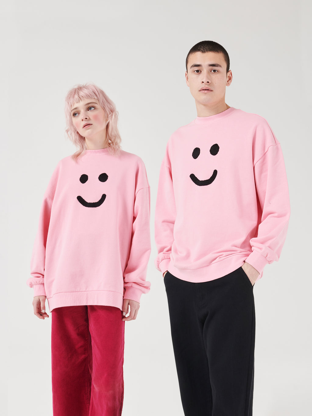 lazy oaf eyes crop sweatshirt