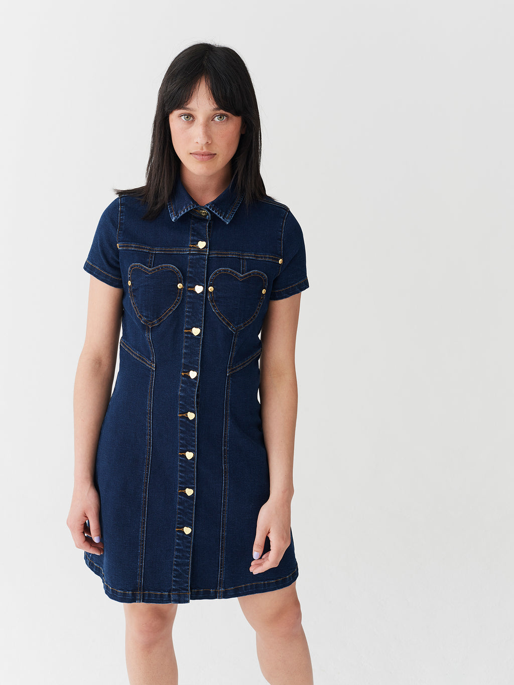 sweetheart denim dress