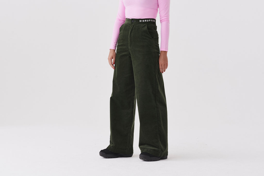 cord wide leg pants