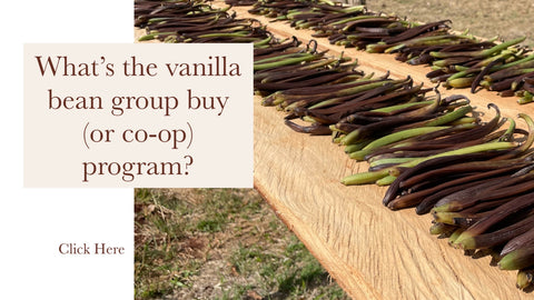 What is the vanilla bean group buy (or co-op) program?