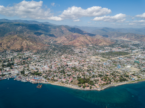 Vue aérienne de Dili