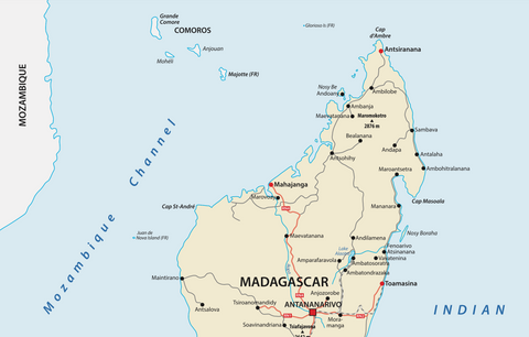 mapa de Comoras