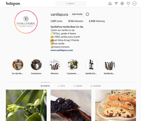 Rejoignez-nous sur Instagram @vanillapura