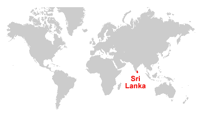 Carte du Sri Lanka