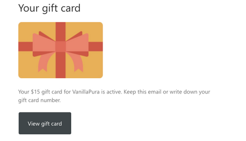 VanillaPura gift card image