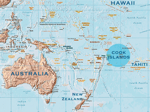 Cook Island Map