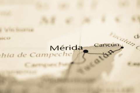 Carte de Mérida, Mexique