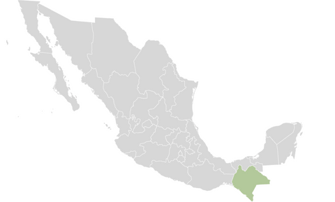 Mapa del Estado de Chiapas