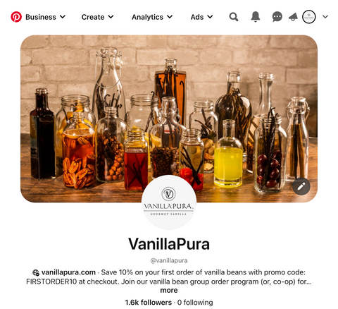 VanillaPura Pinterest