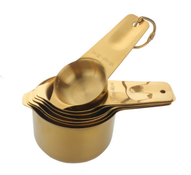 Gold Stainless Steel Measuring Cup Set of 4 - Southern Avenue Company
