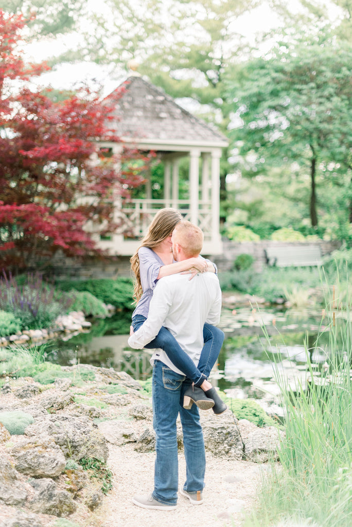 Allen Centennial Garden engagement photo