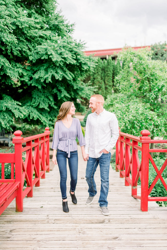 Allen centennial garden engagement photos