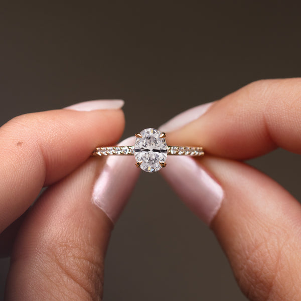 Oval Shaped Diamond Ring