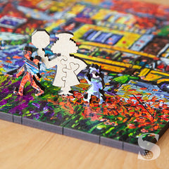 StumpCraft Puzzle - Katerina Mertikas' Shiny Streets Detail