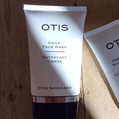 Otis Daily Face Wash lit by shaft of bright sunlight