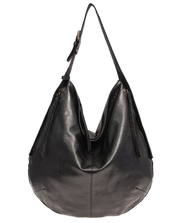 Tano Rounded Hobo with Two Side Zip Pockets