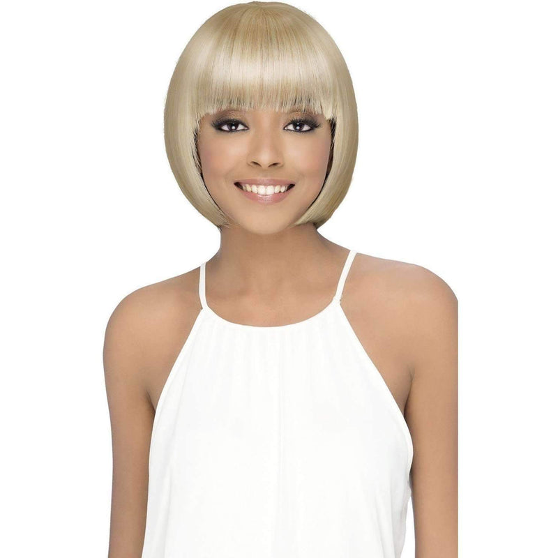 Danish Layered Synthetic Fringe Ends Bob With Layered Fringe Bang Vi 