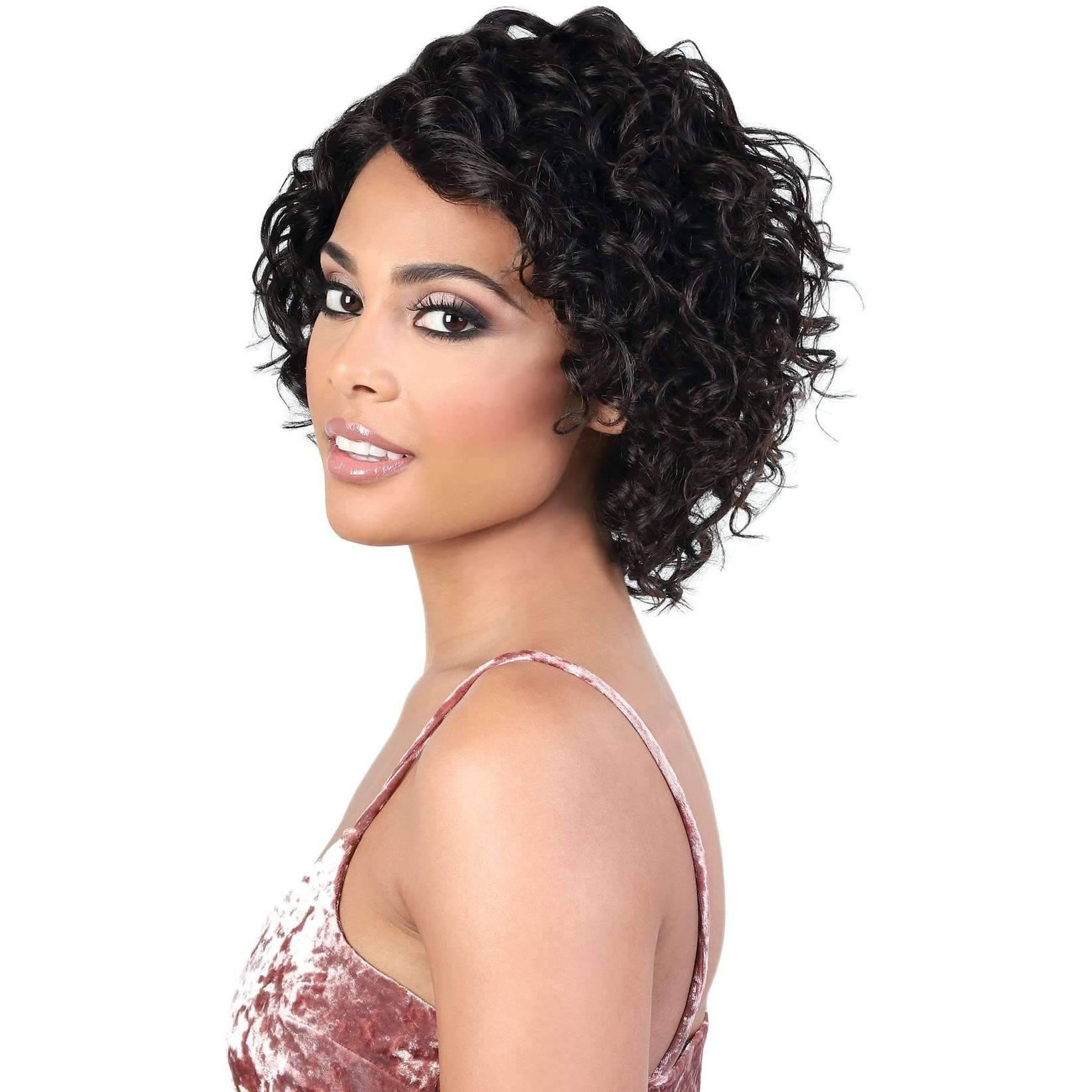 Hplp Alma Curly Persian Human Hair Medium Length Wigs Motown Tress