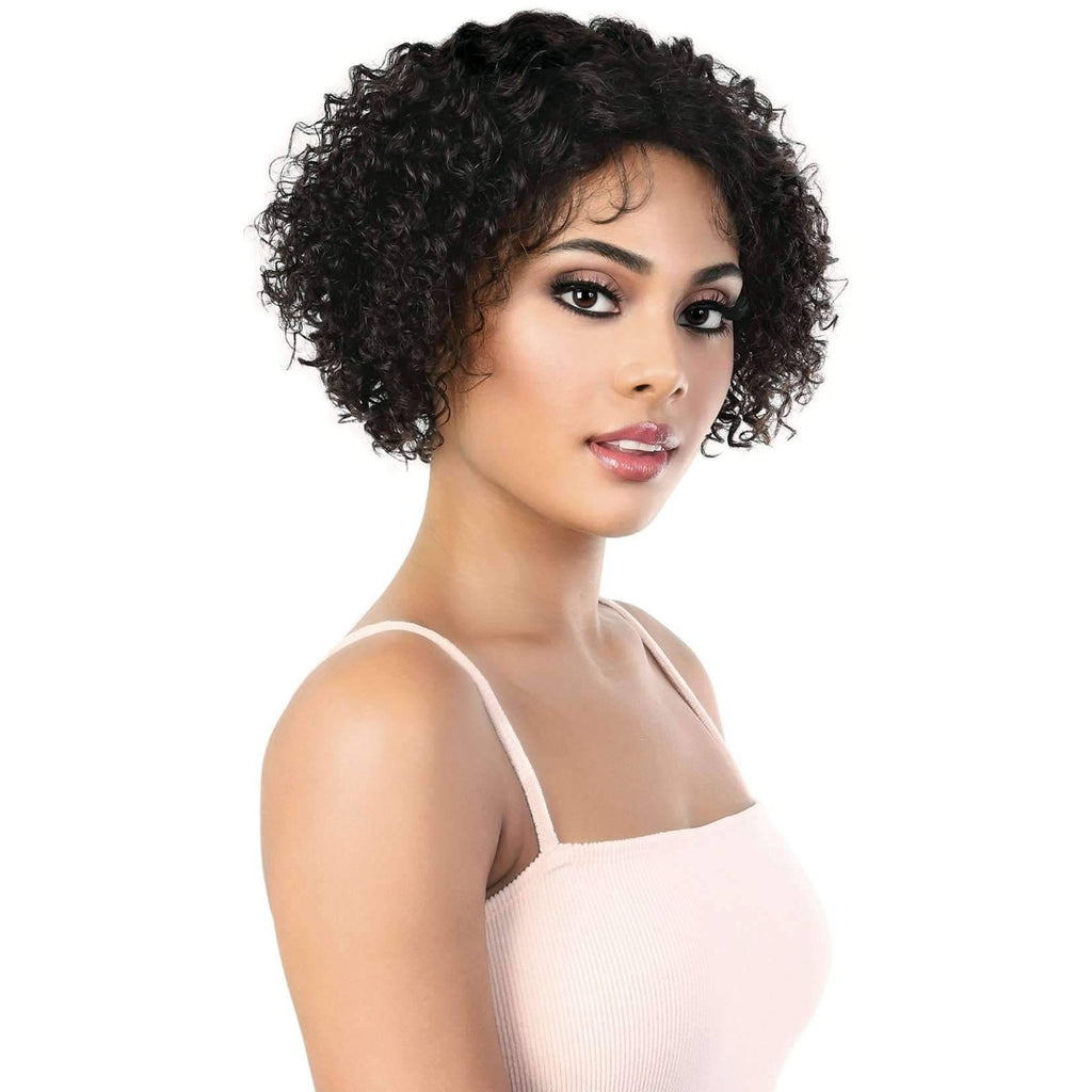Hplp Jojo Short Length Curly Virgin Remi Human Hair Wig Motown Tre
