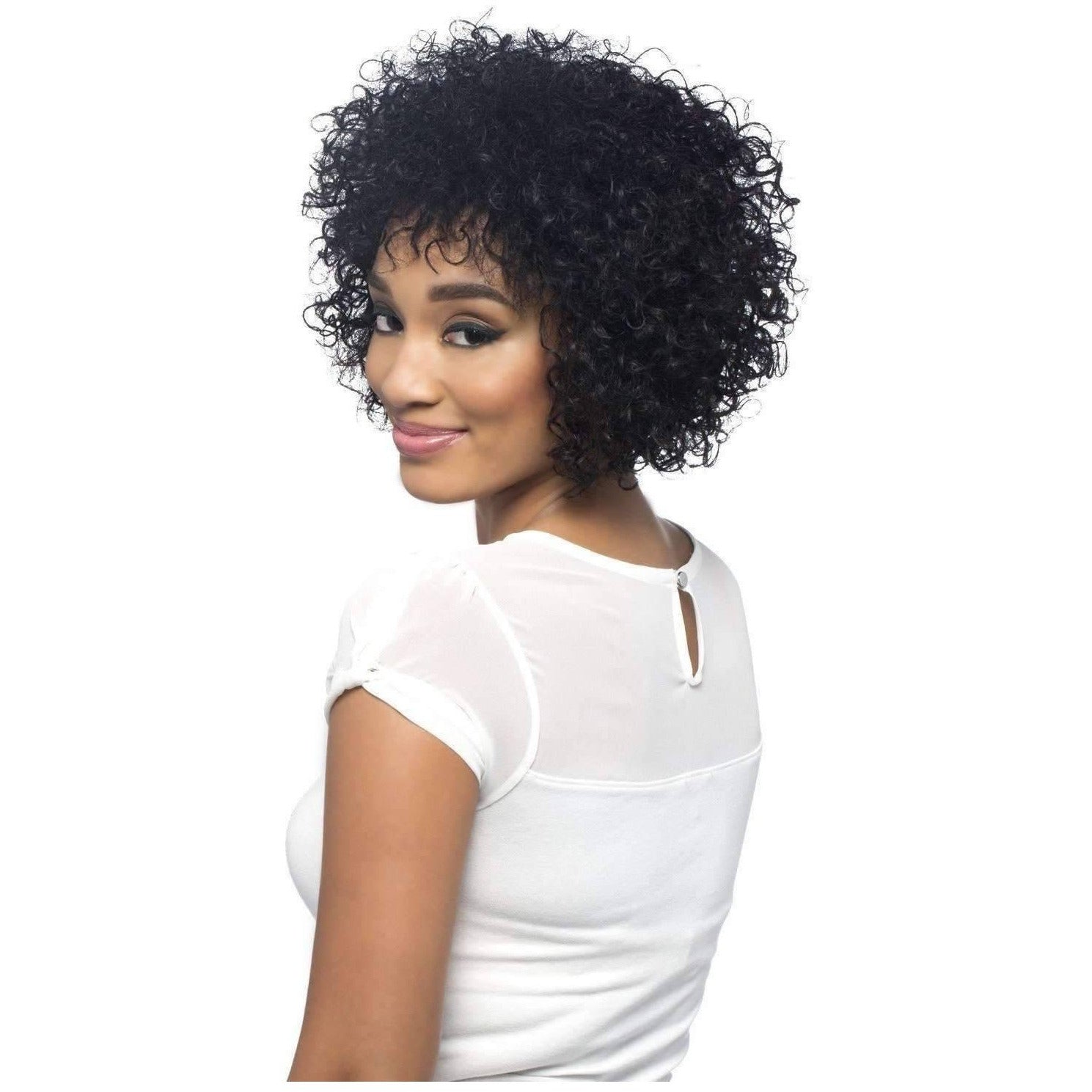 Spring 100 Human Hair Wig Traditional Cap African American Wigs 