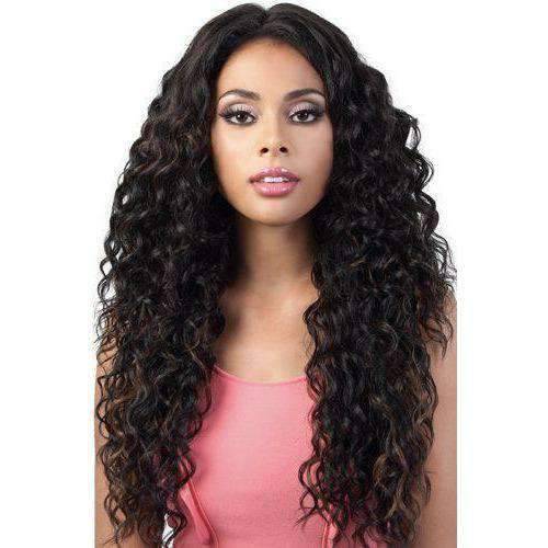 natural deep part lace wig