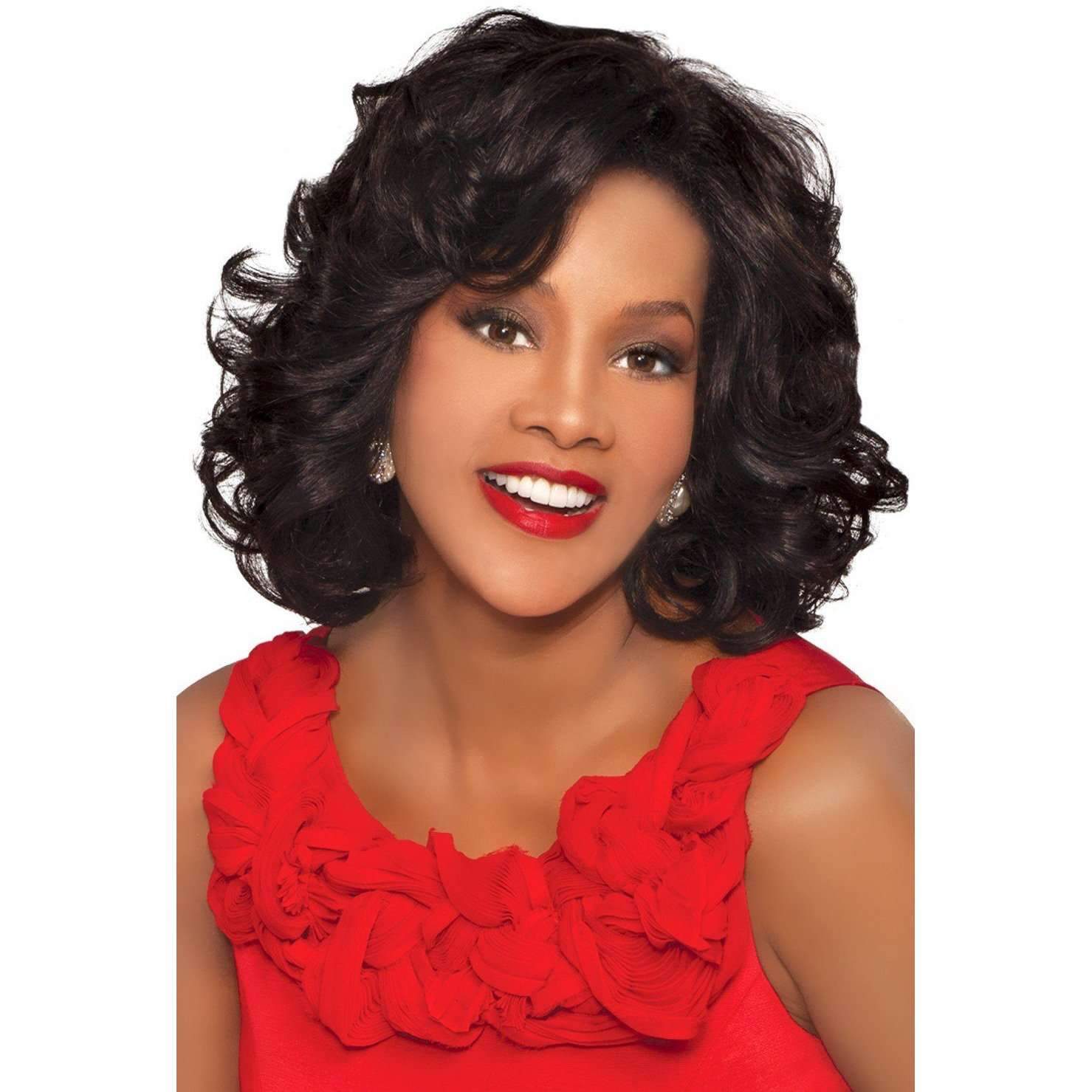 Leona V Synthetic Layered Loose Roller Set Wig Vivica Fox African American Wigs 9483