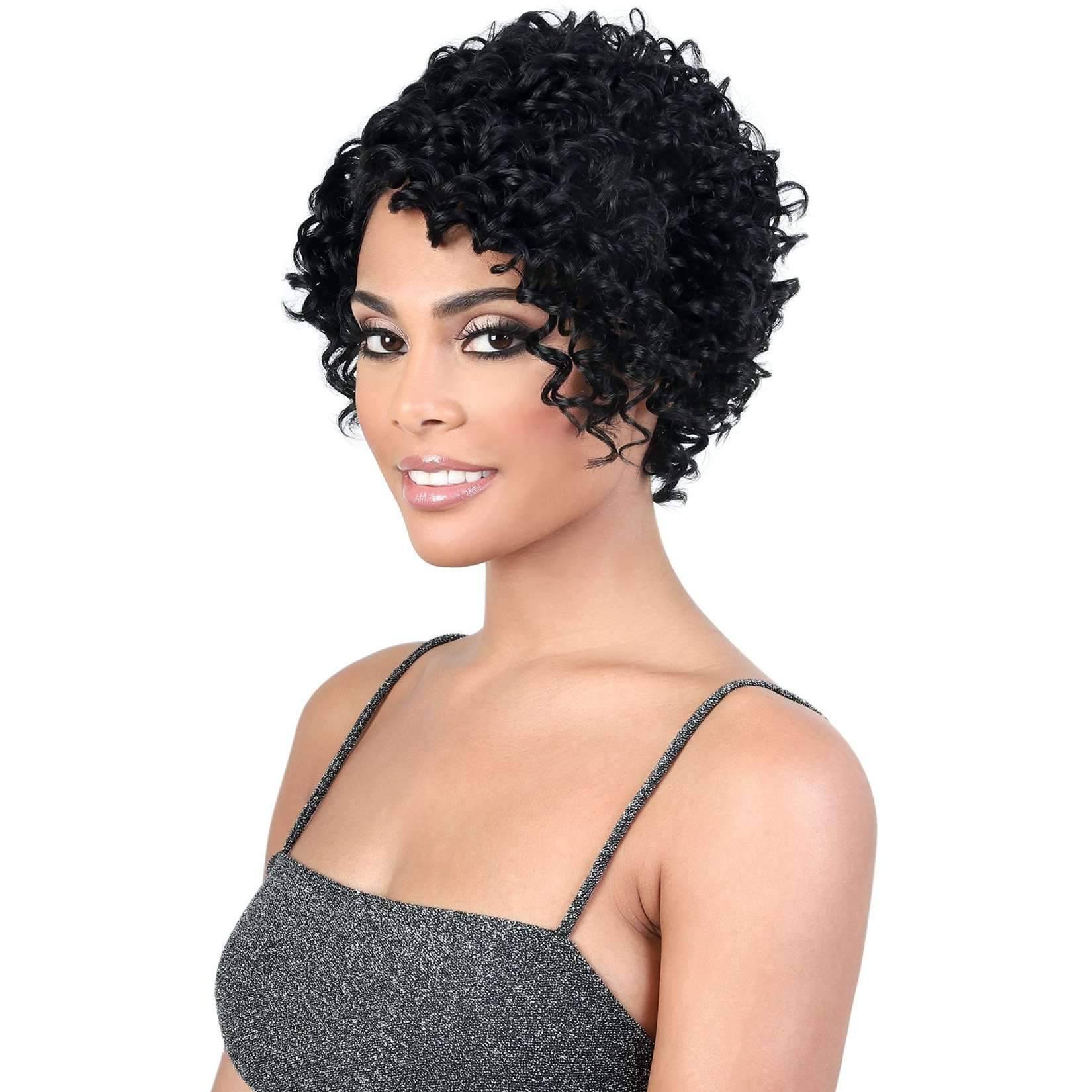 Yemi Short Length Curly High Quality Synthetic Wigs Motown Tress 