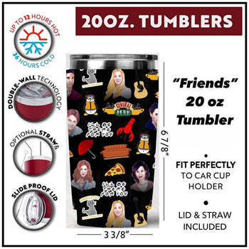Stay Hydrated with a Touch of Nostalgia - "Friends" 20 oz Tumbler