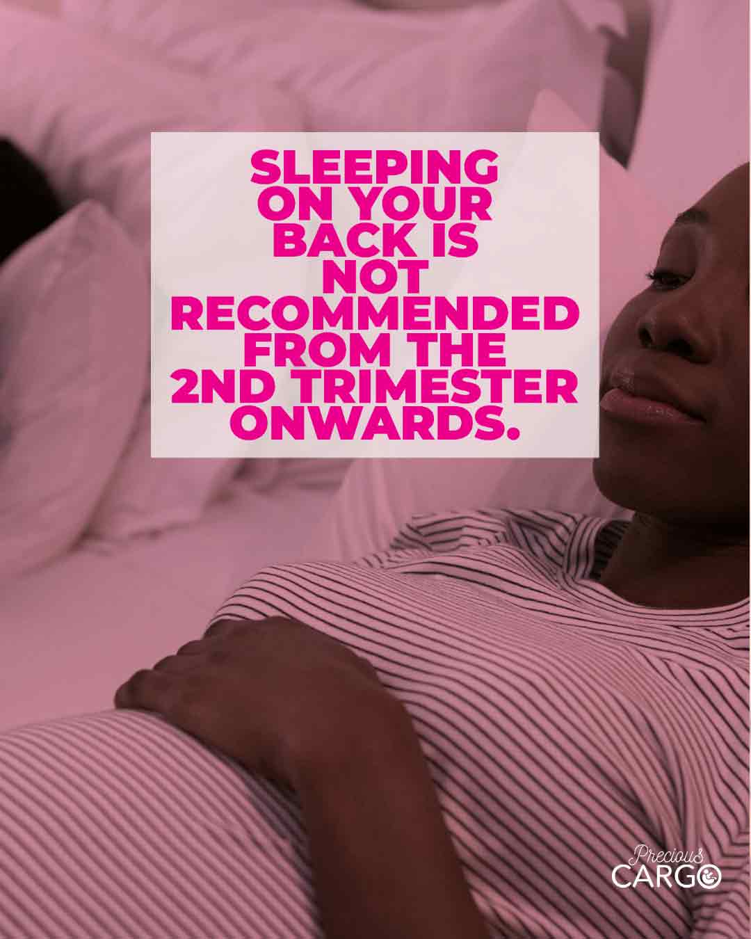 Sleeping on your back during pregnancy