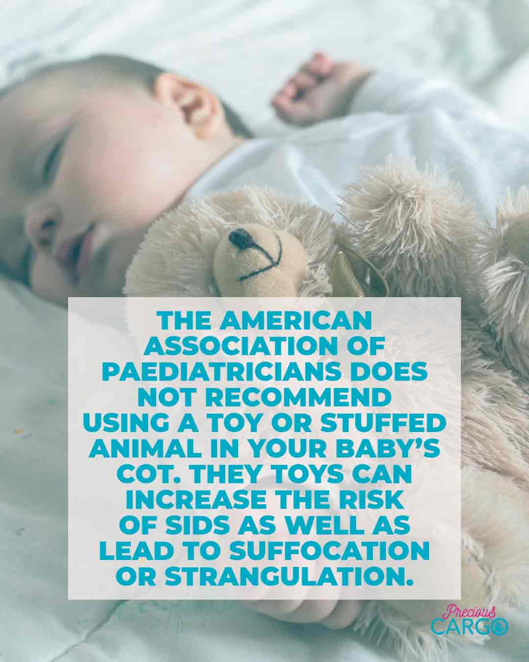 is it safe to use a soft toy in my baby's cot