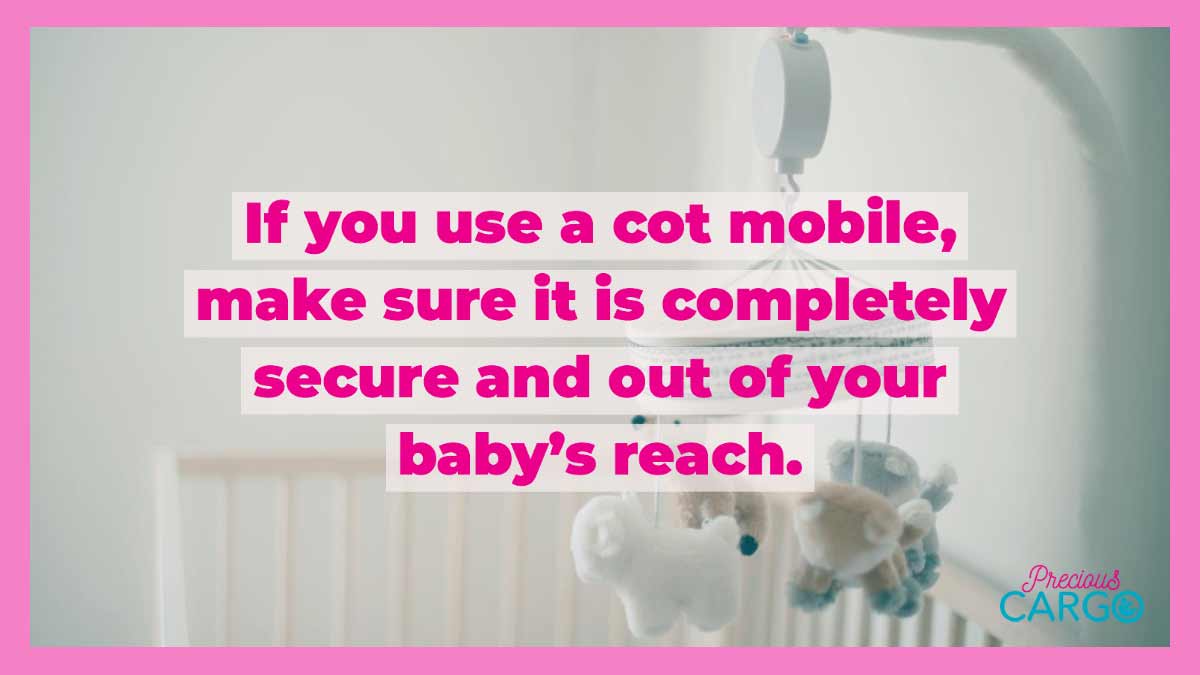 baby cot mobile safety