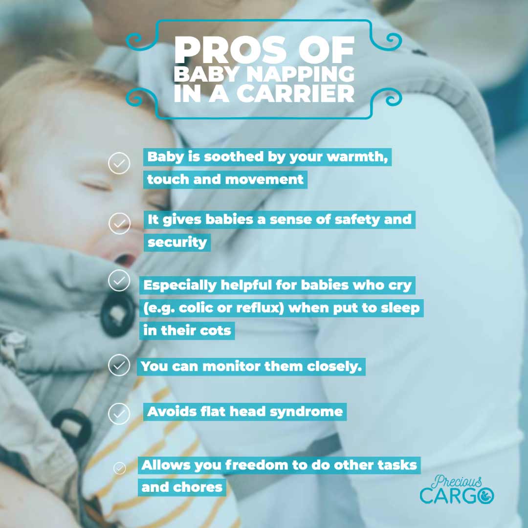 pros of baby napping in baby carrier