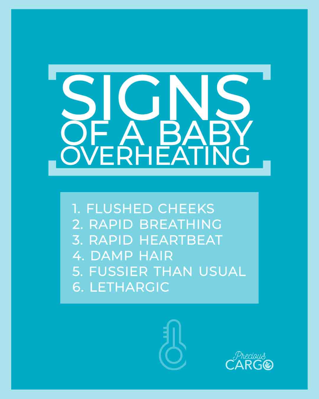 signs of baby overheating