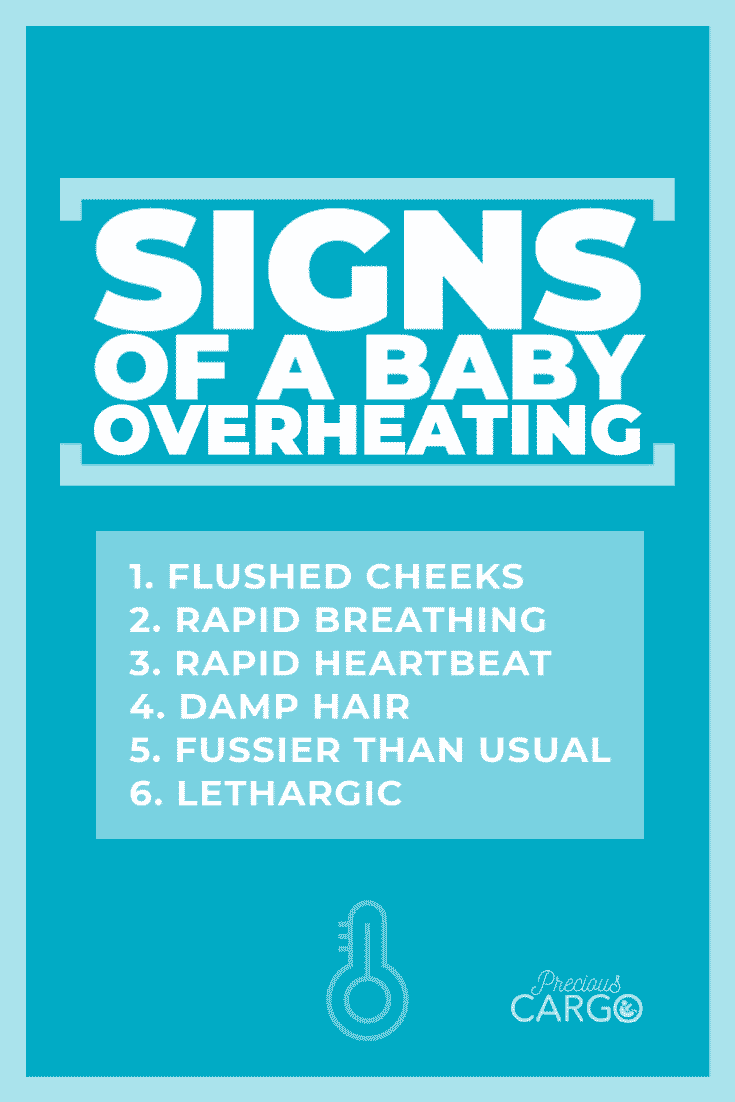 Signs of baby overheating