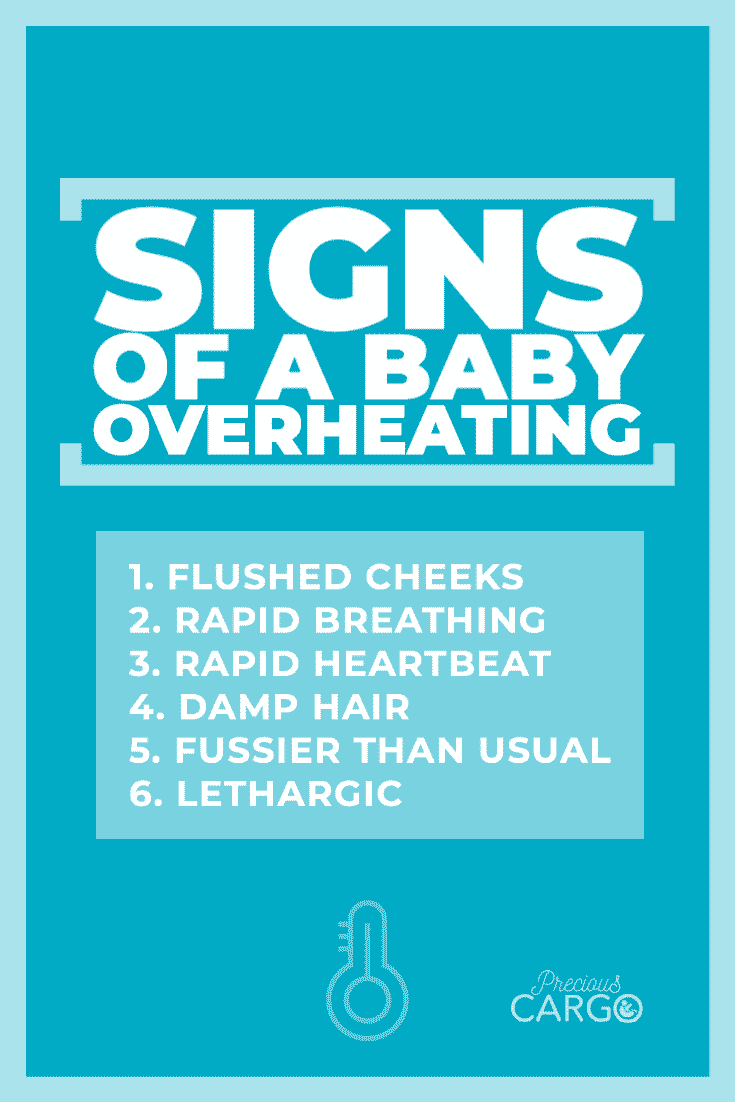 signs of a baby overheating