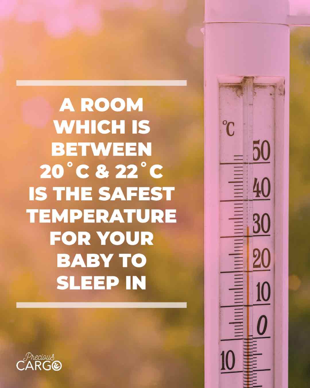What is a safe temp for baby's room