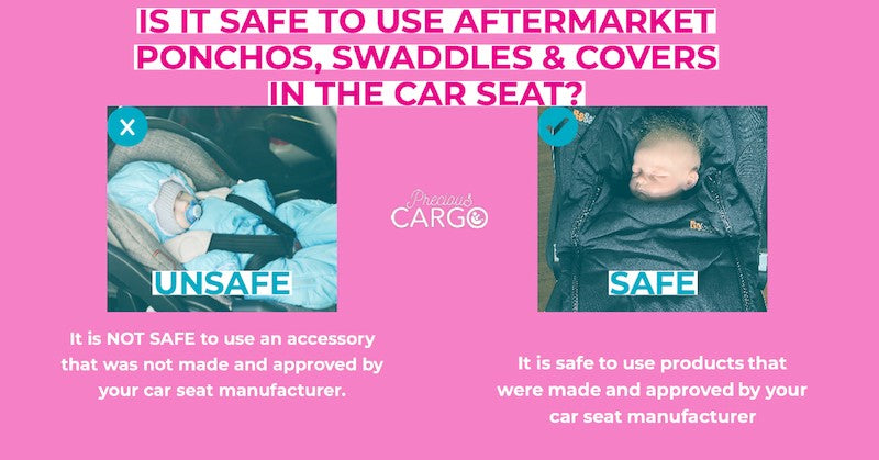 is it safe to use ponchos and snowsuits in car seat