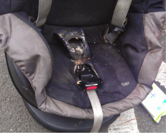 don't delay cleaning a dirty car seat