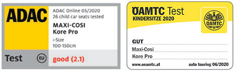 Maxi Cosi Kore Pro safety rating