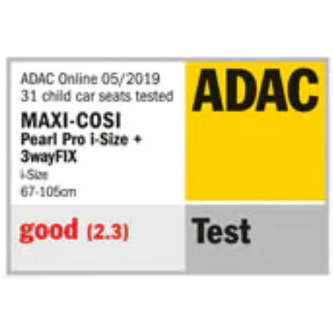 maxi cosi pearl pro adac safety ratings