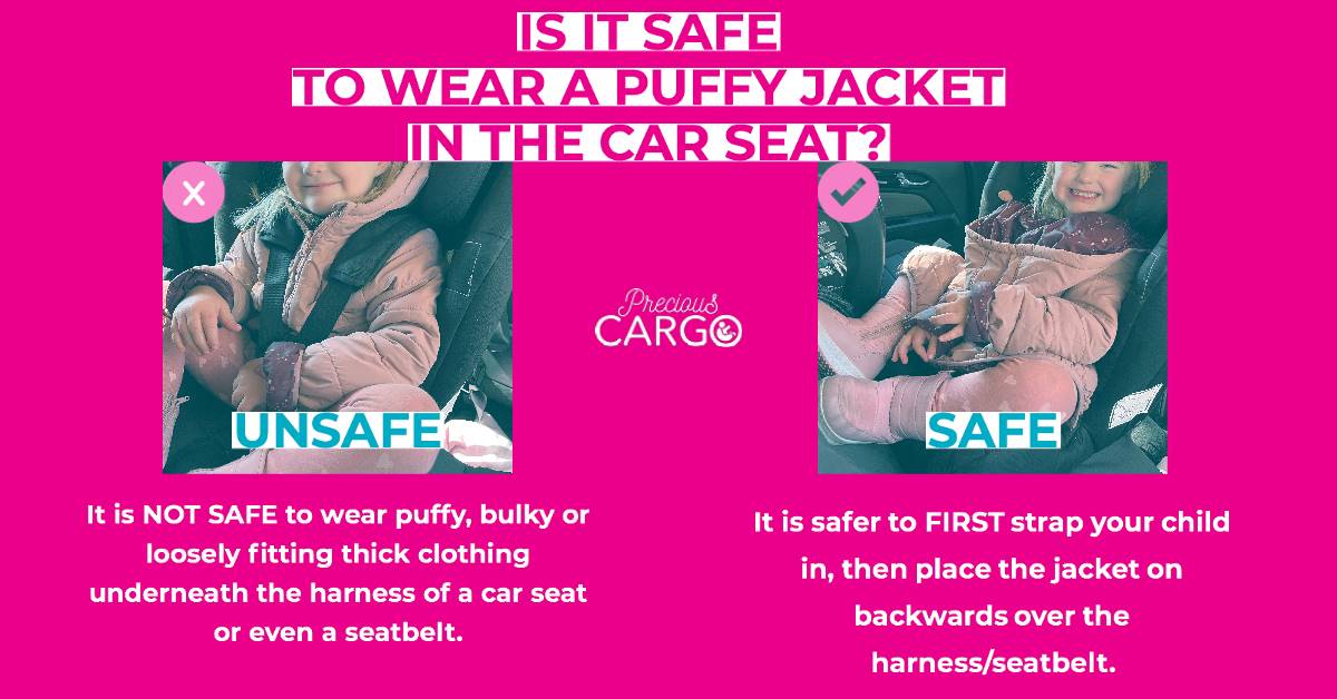 is it safe to use a puffy jacket in the car seat