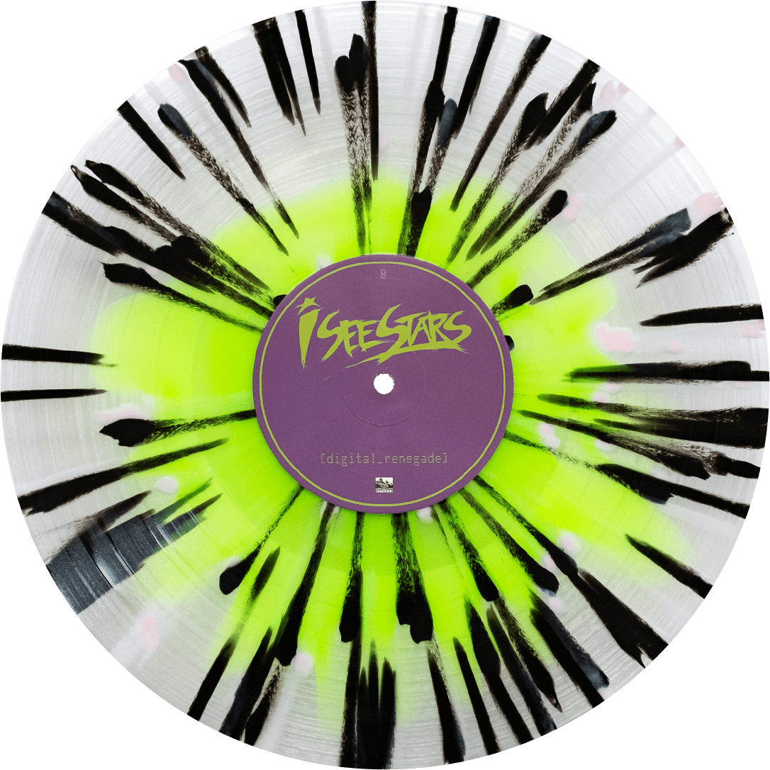 I See Stars 'Digital Renegade' Vinyl (Neon Green in Ultra Clear w/ B