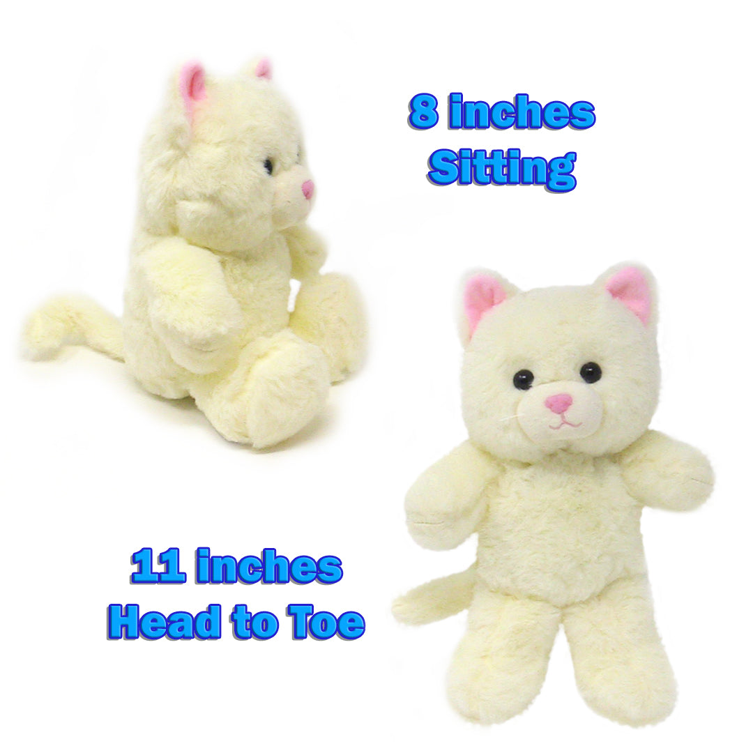 white stuffed animals