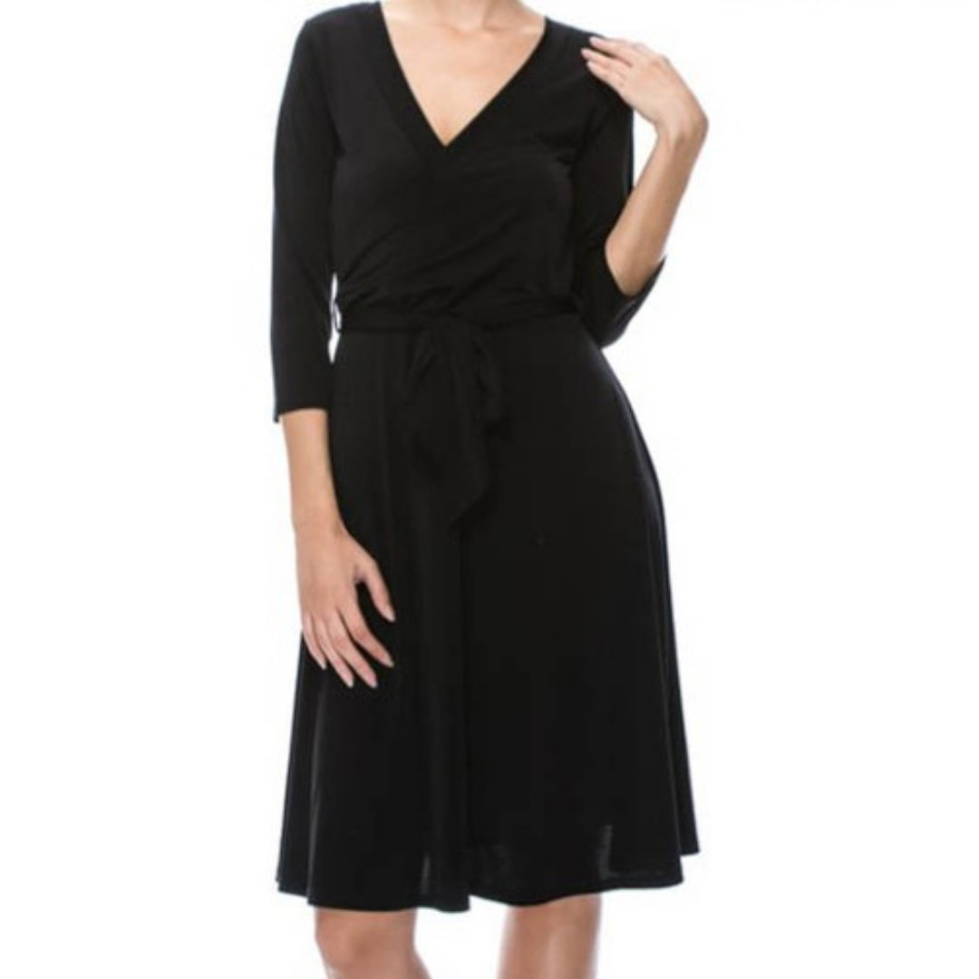 black dress with sleeves amazon